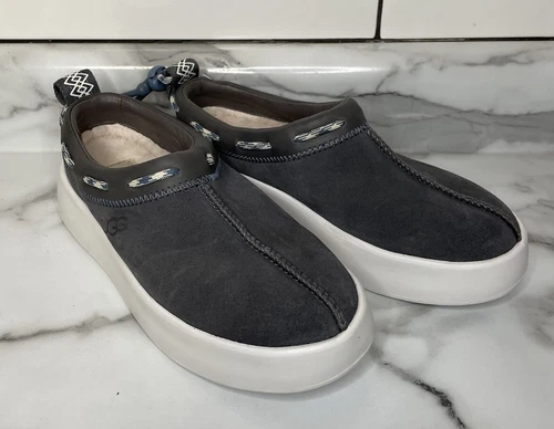 UGG SUEDE/ WOOL CLASSIC BOOM SLIP-ON SNEAKER SLIPPERS WOMEN US 5