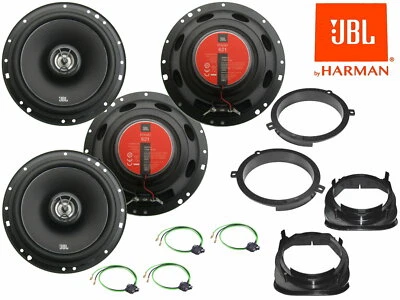 JBL Lautsprecher Einbau Set vorn hinten passend für Mercedes C Klasse W202