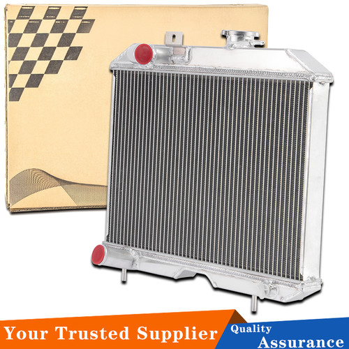 4 Row Aluminum Radiator For 1941-1952 Jeep Willys CJ2 CJ-2A CJ3 M38 Ford GPW - Picture 1 of 6