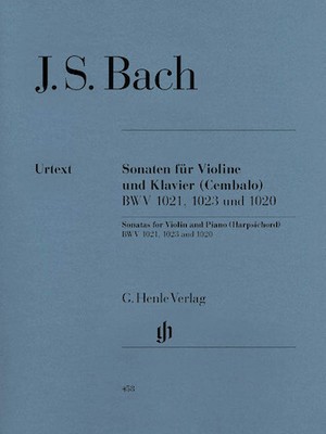Johann Sebastian Bach 3 Sonatas for Violin and Piano (Harpsichord) BWV 1020, 102