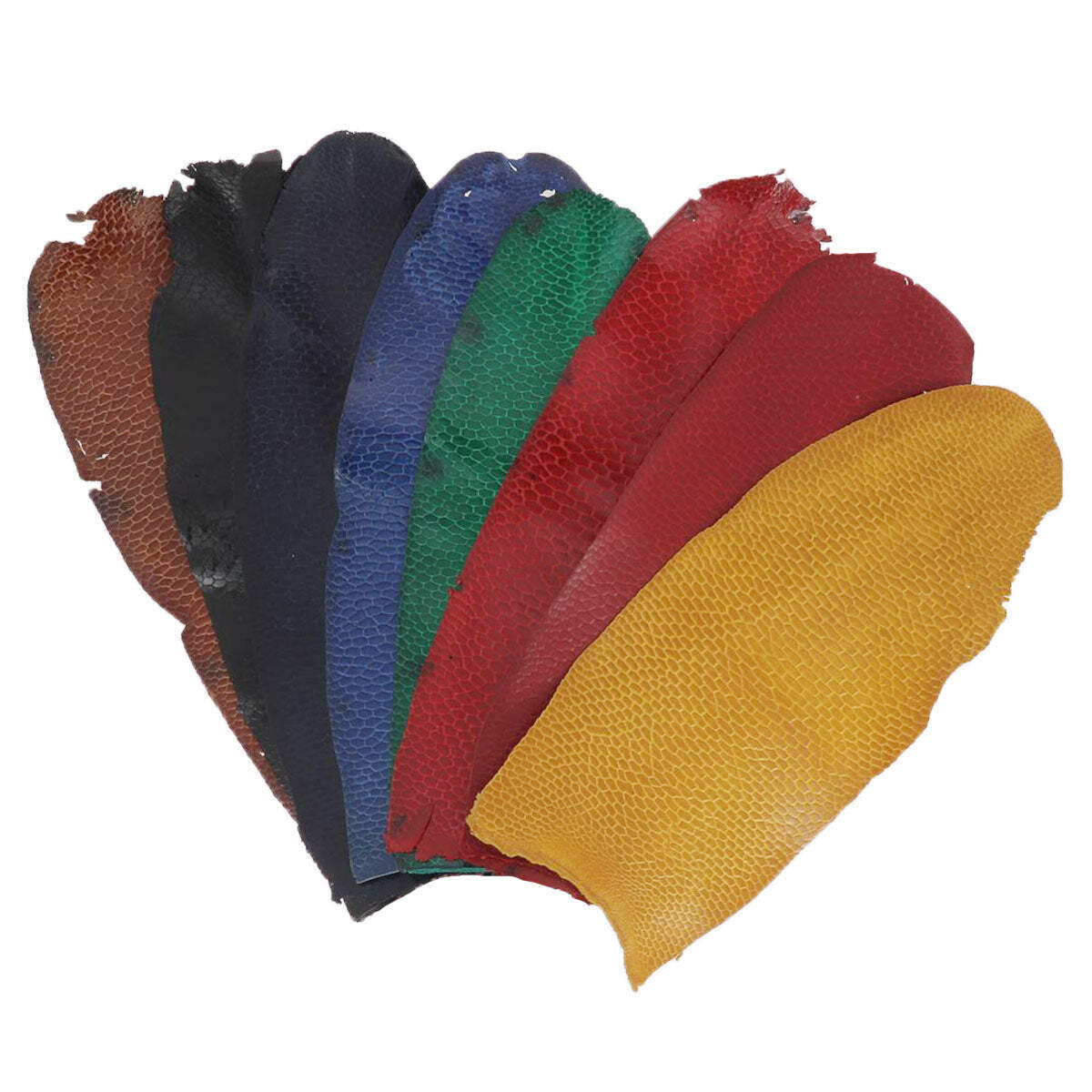 Cuir de queue de castor rouge mat P95 pour maroquinerie d'art - 2