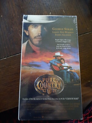 Pure Country (VHS, 1993) Sealed, George Strait, Warner Home Video watermark 