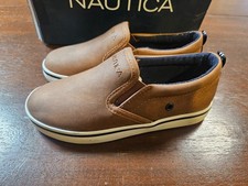 Nautica toddlers Slip-On Cognac Tan Sneaker NEW Akeley toddler size 12 t3 10