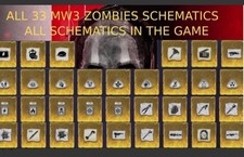 MW3 MWZ ZOMBIES ALL SCHEMATICS | 36 schematics fast drops 