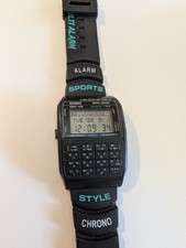 Vintage Casio DBX-102 Data Bank World Time Watch 642 Japan T New Battery Working