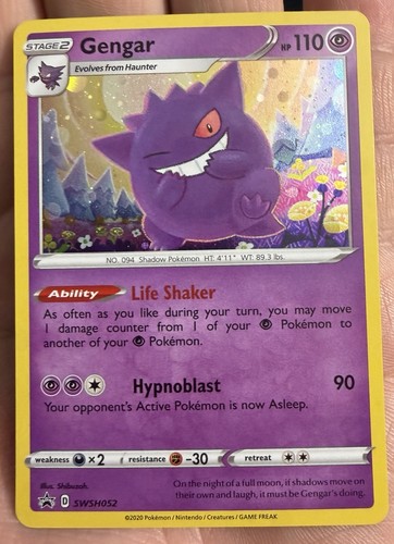 Gengar SWSH052 Sword & Shield Black Star Promos Cosmos Holo Pokémon 2020 LP