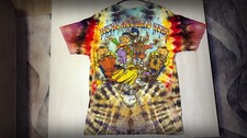 Vintage Alice In Wonderland Size M Graphic T-Shirt Weed Leaf 420 Stoner Men