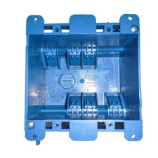 100 pcs Old Work 2 Gang Electrical Outlet Switch Box 25 cu in ETL 4.00×3.75×2.75