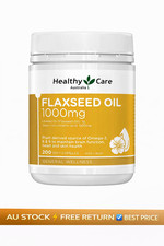 Best Price Healthy Care Super Flaxseed Oil 1000mg 200 Capsules