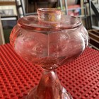Vintage Pink Beaded Glass Oil Lamp Base — photo 3