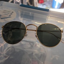 Ray-Ban RB3447 Sunglasses Round Metal Gold