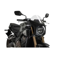 PUIG HALF-FAIRING SCREEN FOR HONDA CB 650 R NEO SPORTS CAFE EC 2024 > 2025 BLACK
