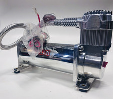 Viair 444c Single Chrome Air Compressor Air Ride Cars Truck Mount - 12v 200 Psi