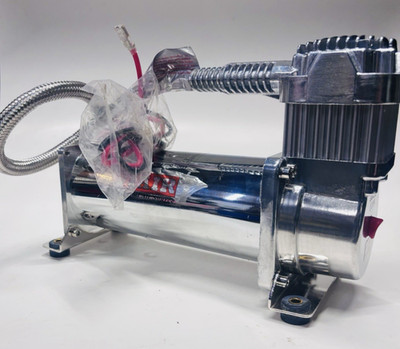 Viair 444C Single Chrome Air Compressor Air Ride Cars, Truck Mount - 12V 200 PSI