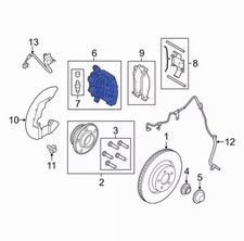 2015-2023 Ford Mustang 5.0l Rwd Mt Front Left Driver Brake Caliper Mr3z-2b121-c