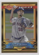 2021 Topps Finest Flashbacks Gold Refractor 46/50 Carlos Carrasco #41 fm0
