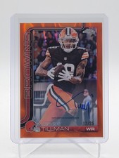 CEDRIC TILLMAN 2025 TOPPS CHROME ORANGE LAVA REFRACTOR AUTO /25 #BA-CT Q6563