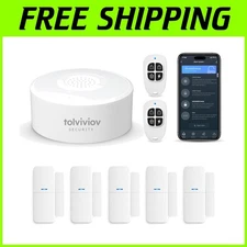 Smart 8-Piece Wireless Alarm System with Motion Alerts & Alexa Compatibility