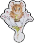 Wrendale Designs Pin Badge - Mouse Oops a Daisy