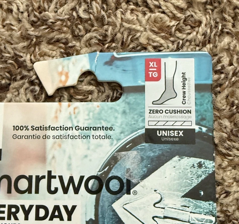 Nuevo con etiquetas Calcetín Smartwool Everyday Negro Cable Lana Unisex Talla XL Foto 3 de 4