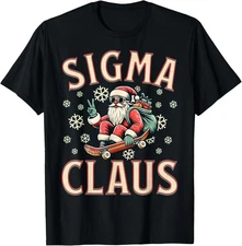 Sigma Claus Funny Santa Christmas Meme Teens Boys Kids Xmas T-Shirt