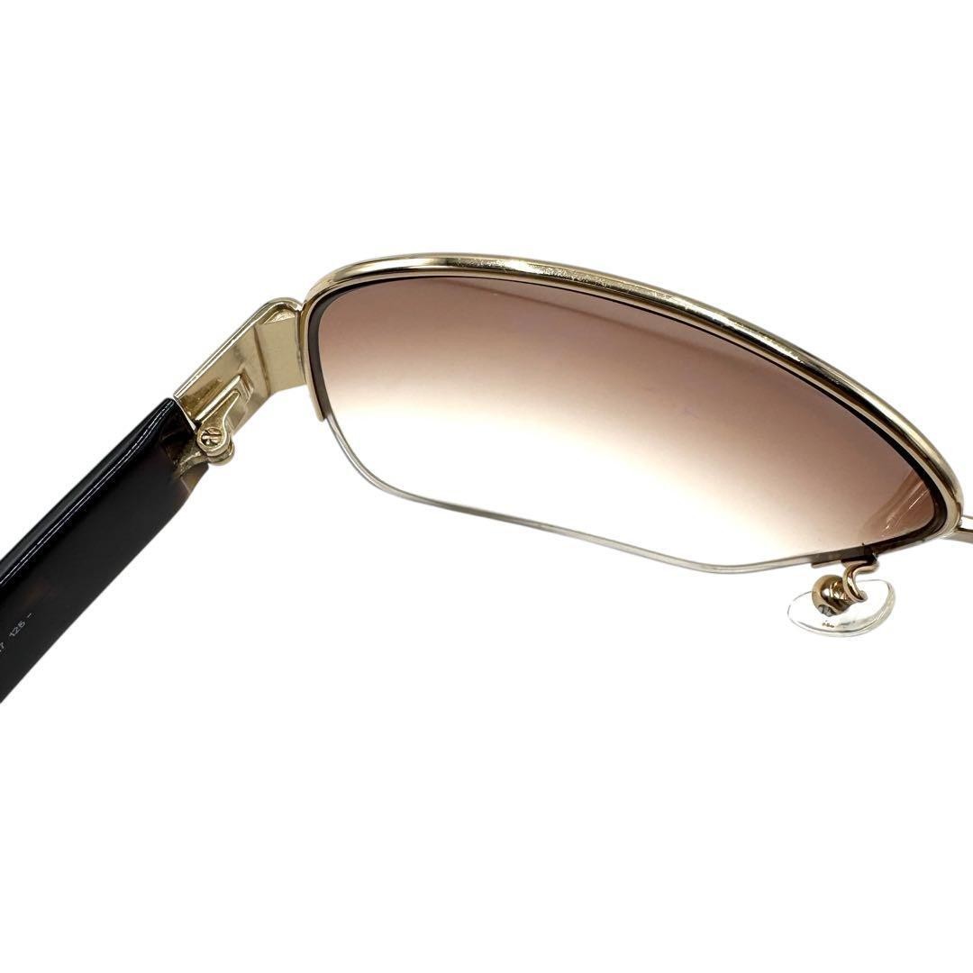 GUCCI Sunglasses GG pattern Gold frame Brown gradient lenses GG2719 S thumbnail 6