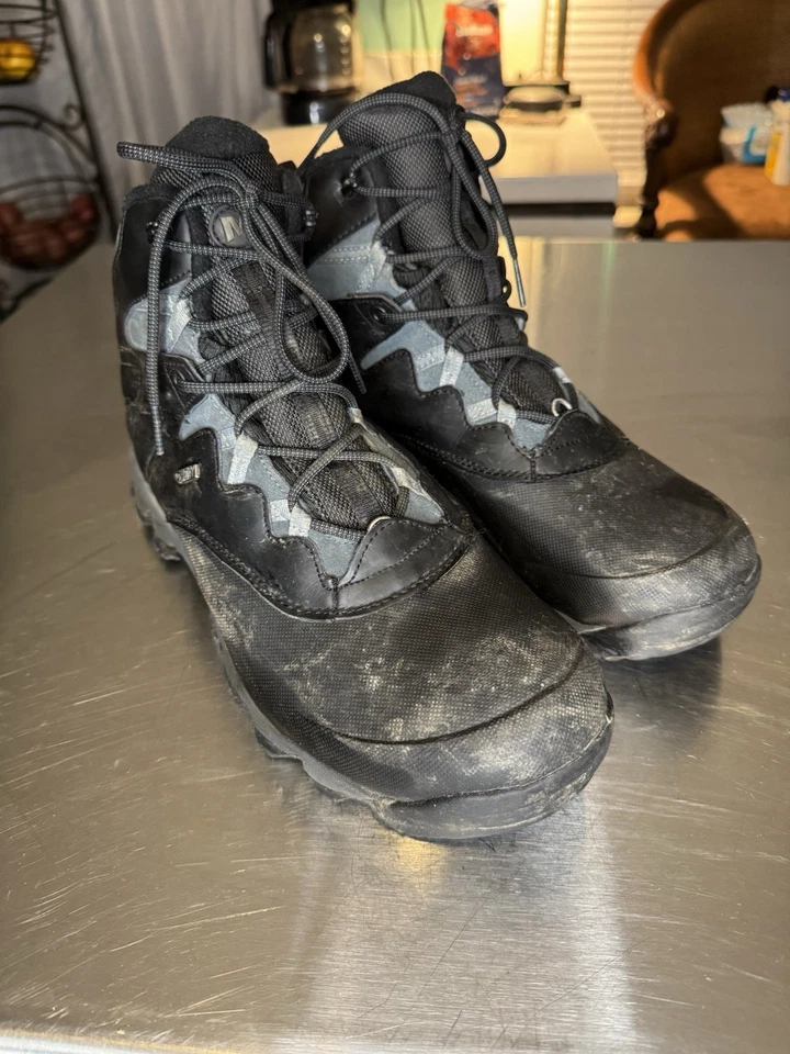 Merrell Thermo 防水靴男式 11 隔热远足工作雪地靴 — 第 4/4 张图片