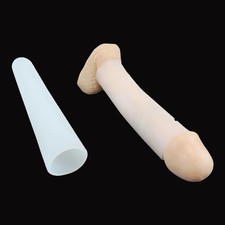9INCH Male Penis-Extender Stretcher Sleeve Enhancer Enlarger Silicone Sleeves