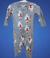 NEW Hanna Andersson 3-6M 60 Frosty the Snowman Sleeper Organic Cotton Holiday