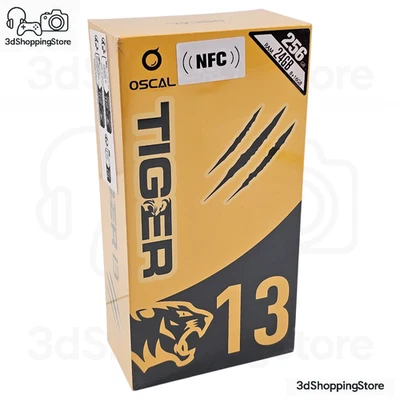OSCAL Tiger 13 Smartphone 24GB RAM (8GB+16GB) 256GB ROM Hurricane Black – 50MP