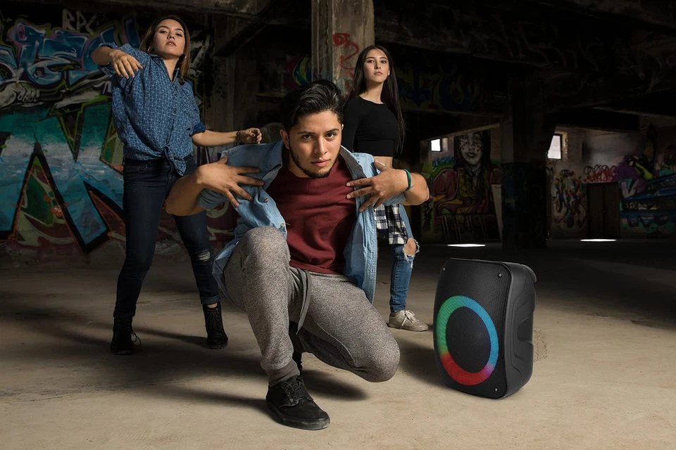 PBX-136 Portable Bluetooth Speaker with LED Party Lights - Built-in 6.5” Subw... - Image 2 of 4