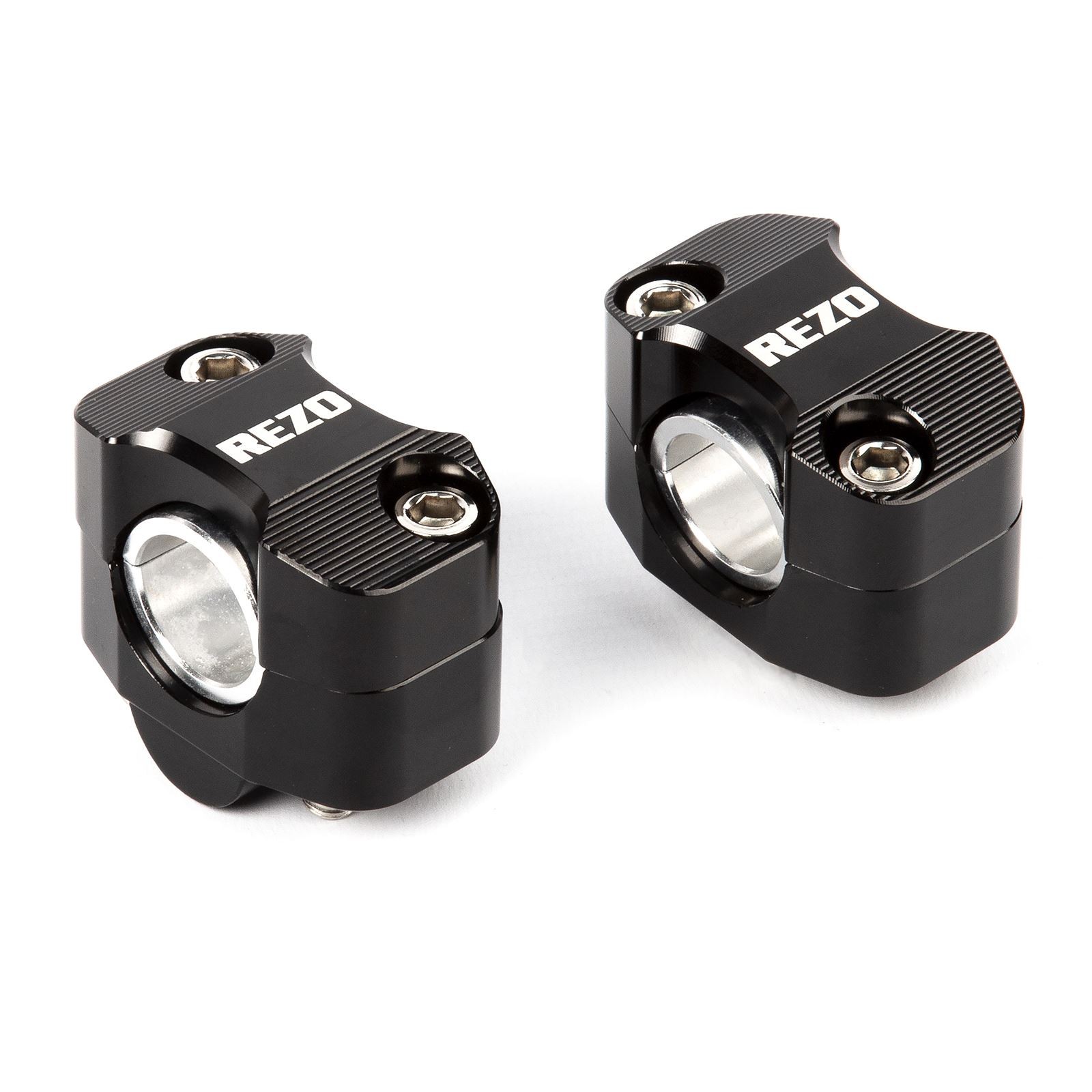 REZO Aluminium 22mm-28.6mm Handlebar Risers Black for Yamaha FZ1-S Fazer 06-15