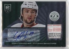 2013 Totally Certified Platinum Green Tag 2/5 Cory Conacher #160 Patch Auto 3b8