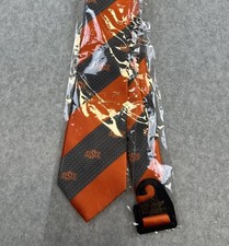 Oklahoma State Cowboys OSU Eagles Wings Neck Tie Orange Gray Striped Mens