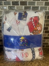 NIP Bratz Kids Robe Boys Sz XL 8-10 Baseball Sports Terry Belted Hooded