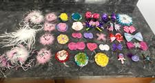 Girls assorted hair clips/bows lot
