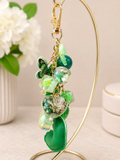 Green Butterfly Beaded Purse Charm for Women ...