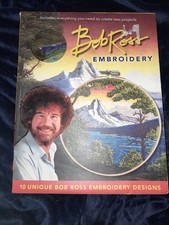 Bob Ross Embroidery Kit Mountain Landscape Mu...