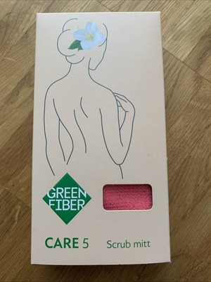 Greenway Green Fiber PEELING-HANDSCHUH FÜR DIE DUSCHE Farbe Korallenrot  