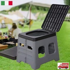 WC Bagno Toilette Vasino portatile da viaggio campeggio camper roulotte barca