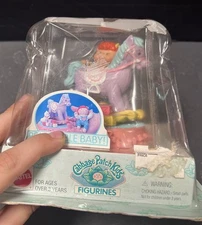 Cabbage patch kids figurine removable baby with rocking horse