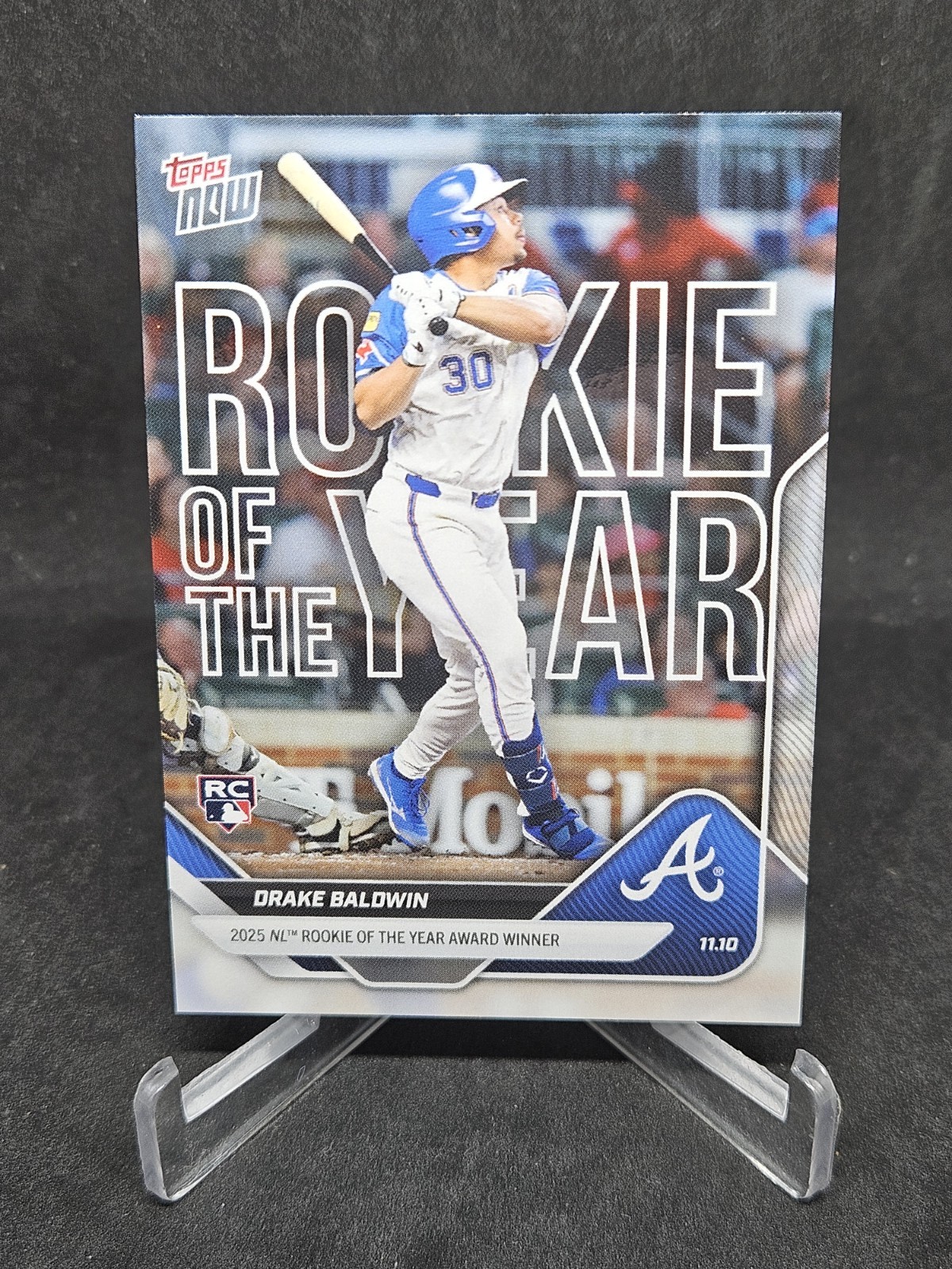 2025 Topps Now Offseason #OS-1 Drake Baldwin Atlanta Braves Rookie of the Year