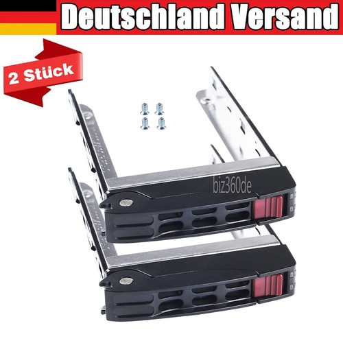 2 x Supermicro 2,5 " SAS / SATA HDD Rahmen Caddy 01-SB16105-XX00C102 + Schrauben