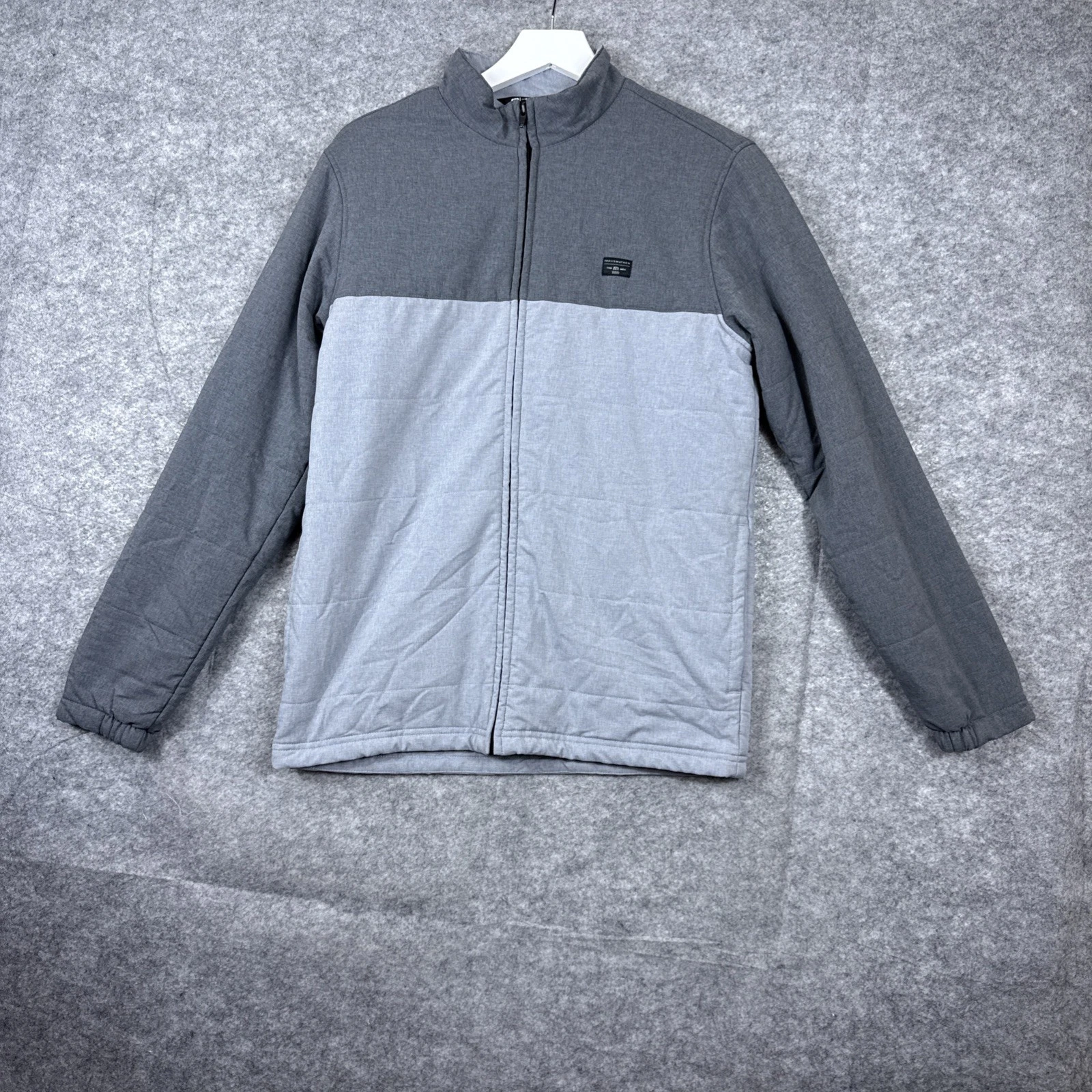 Travis Mathew Stretch Jacket Mens Size Small Full Zip Lightweight Golf Gray