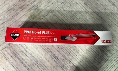 Rubi Practic 61 Plus-24 in. Tile Cutter with Tungsten Carbide Blade Roller Guide