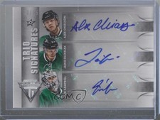 2013 Titanium Rookie Trio Signatures /25 Alex Chiasson Jamie Oleksiak Auto i9i