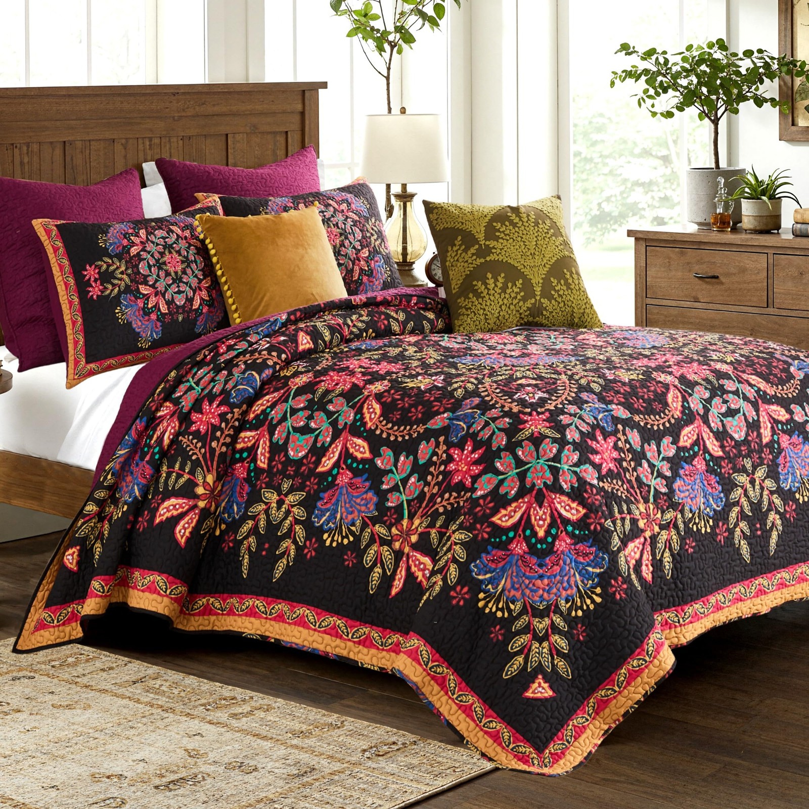 Greenland Home Fashions Jessa Vintage Boho 3-Piece Full/Quee