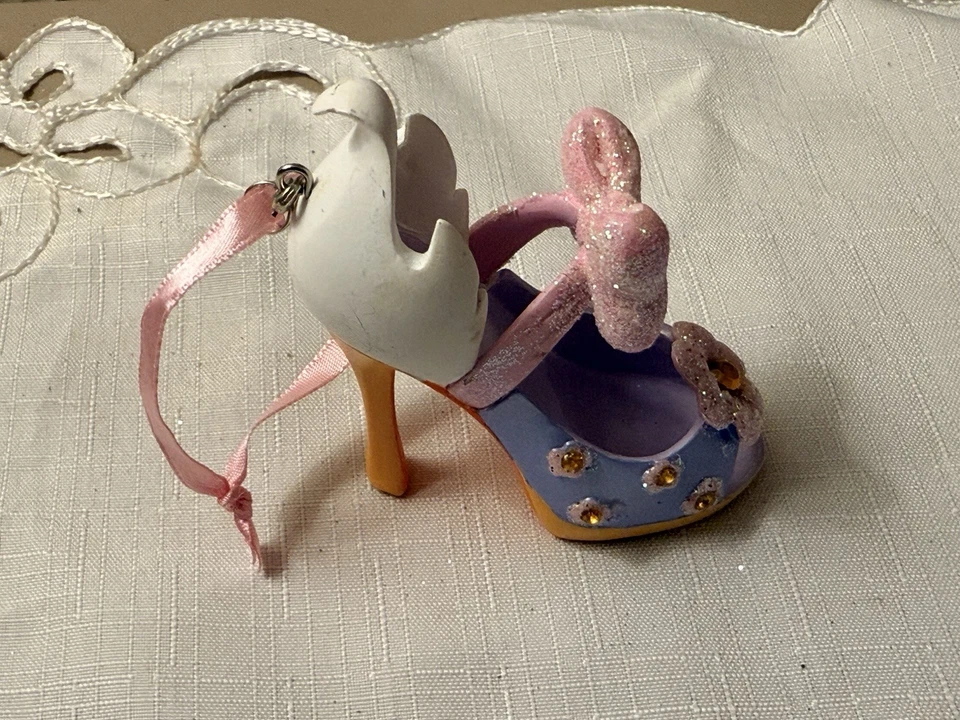 Disney Parks Runway Shoe Daisy Duck Christmas Ornament High Heel RETIRED! - Image 2 of 4