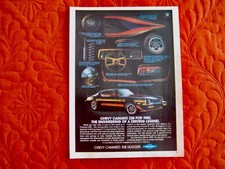 1980 Chevrolet Camaro Z-28 Coupe - Original Print Car Ad - Excellent Condition