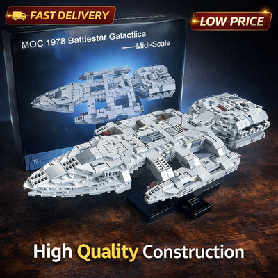 MOC the Original 1978 Battlestar Galactica Building Blocks Set DIY Icons Spacesh